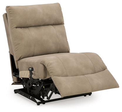 Next-Gen Durapella - Power Armless Recliner With Adj Headrest - Sand