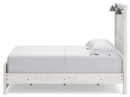 Gerridan - Panel Bed With Sconces