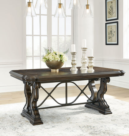 Maylee - Dining Extension Table - Dark Brown