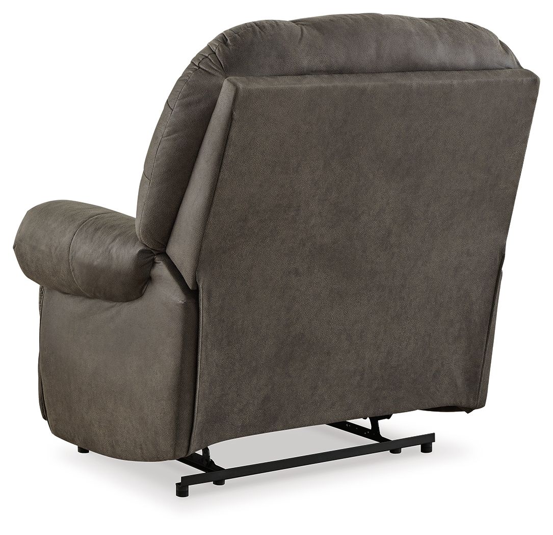 Camera Time - Zero Wall Recliner - Faux Leather - Gunmetal