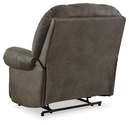 Camera Time - Zero Wall Recliner - Faux Leather - Gunmetal