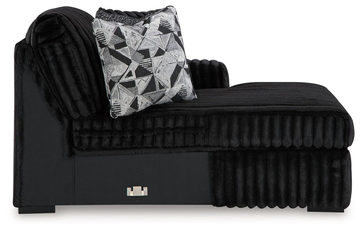 Midnight-Madness - Raf Corner Chaise - Onyx