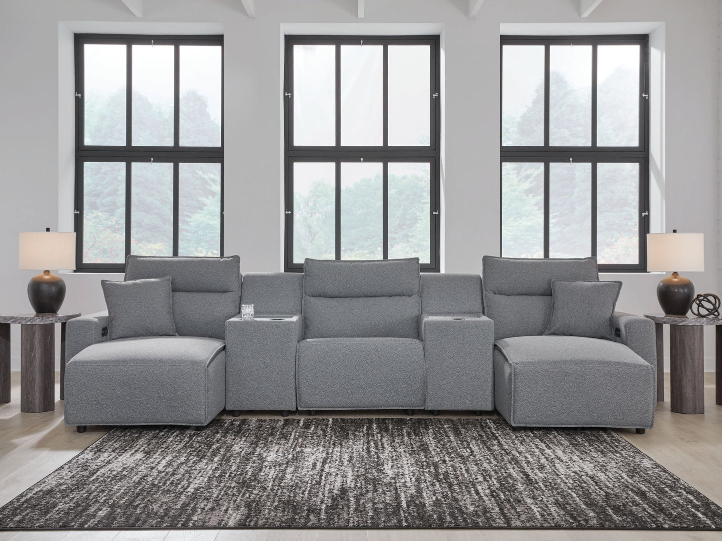 Modmax II - Reclining Sectional - Salt And Pepper