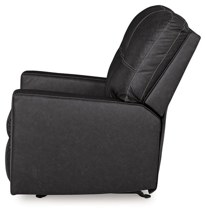 Barlin Mills - Rocker Recliner - Faux Leather - Carbon