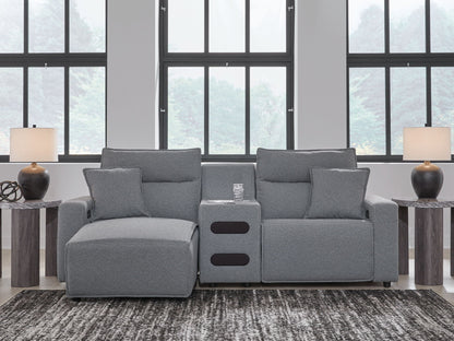 Modmax II - Reclining Sectional - Salt And Pepper