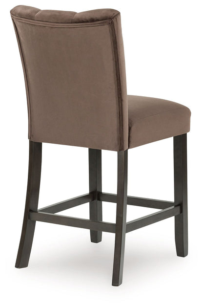 Jeshina - Upholstered Barstool (Set of 2) - Mocha