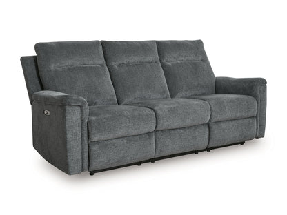 Barnsana - Power Reclining Sofa - Fabric - Gravel