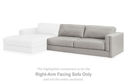 Amiata - Raf Sofa - Leather Match - Glacier