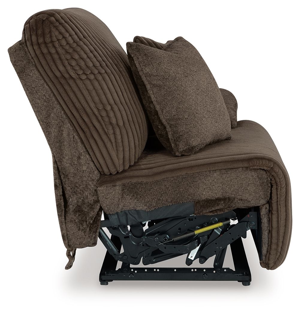 Top Tier - Raf Zero Wall Recliner - Fabric - Chocolate