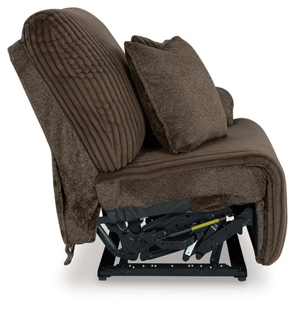 Top Tier - Raf Zero Wall Recliner - Fabric - Chocolate