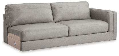 Amiata - Raf Sofa - Leather Match - Glacier