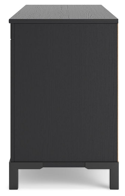 Cayberry - TV Stand With Fireplace - Black