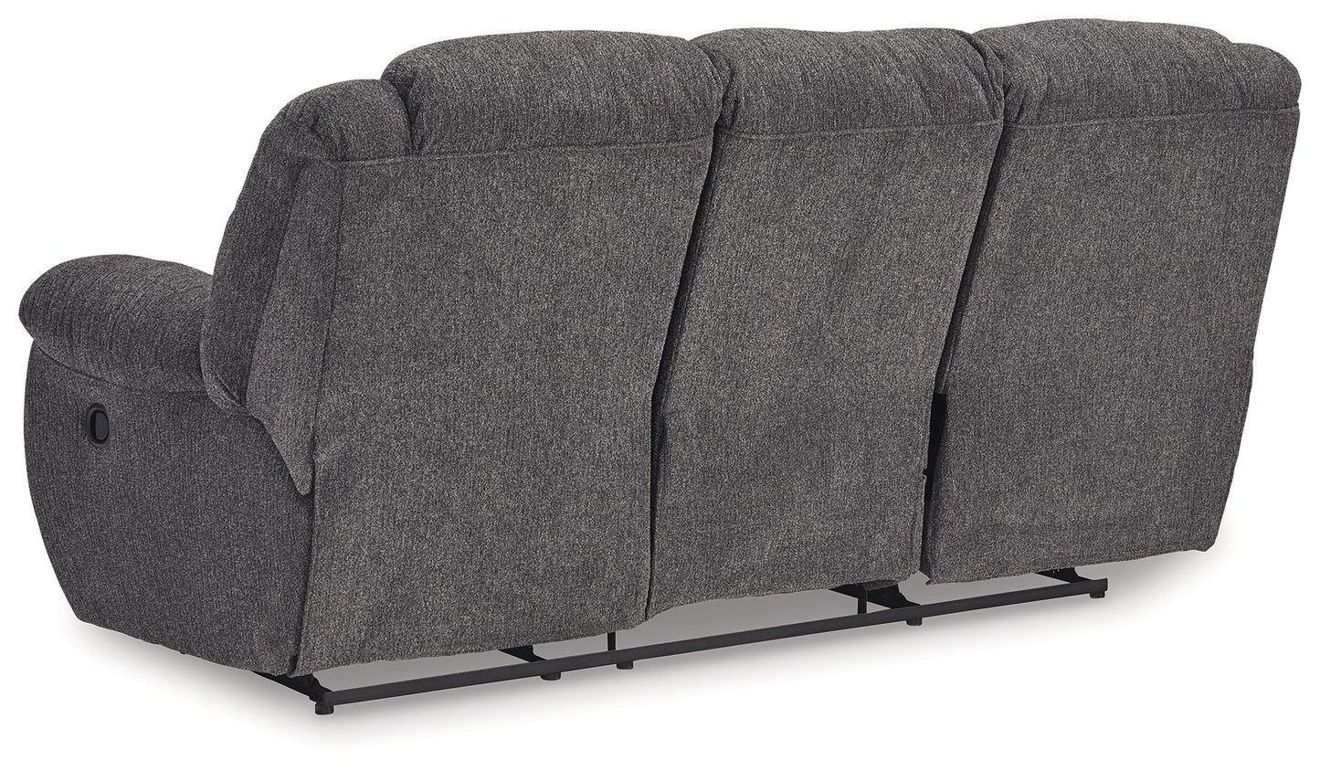 Foreside - Reclining Sofa - Fabric - Charcoal
