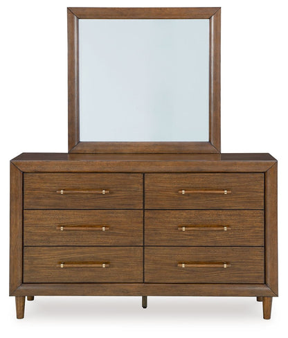 Lyncott - Dresser And Mirror - Brown