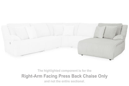 Top Tier - Raf Press Back Chaise - Fabric - Alloy