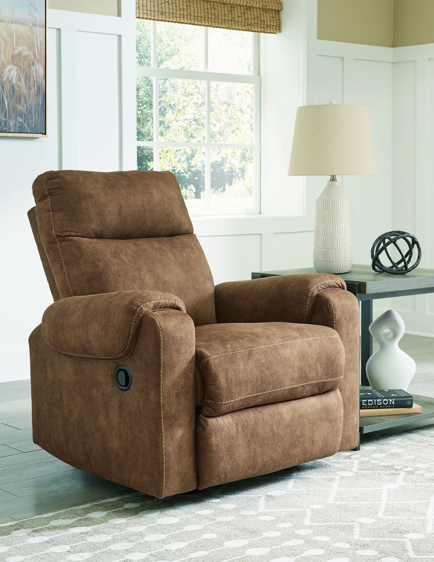 Edenwold - Rocker Recliner - Faux Leather - Brindle