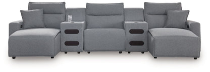 Modmax II - Reclining Sectional - Salt And Pepper