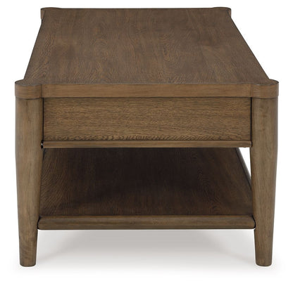Roanhowe - Rectangular Cocktail Table - Brown