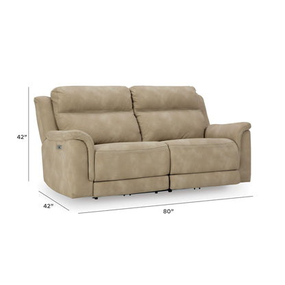 Next-Gen Durapella - 2 Seat PWR REC Sofa ADJ HDREST - Sand