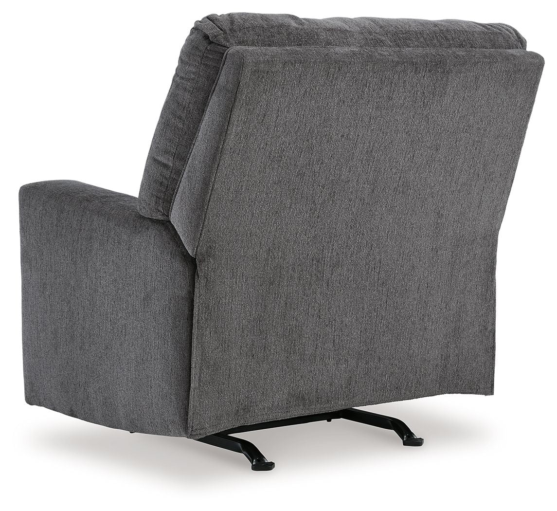 Rannis - Rocker Recliner - Fabric - Pewter