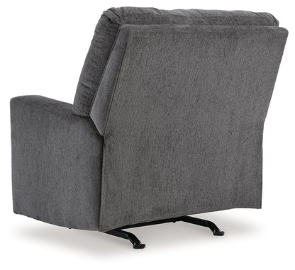 Rannis - Rocker Recliner - Fabric - Pewter