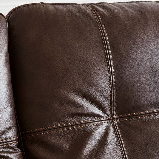 Santorine - Chair - Leather Match - Dark Brown