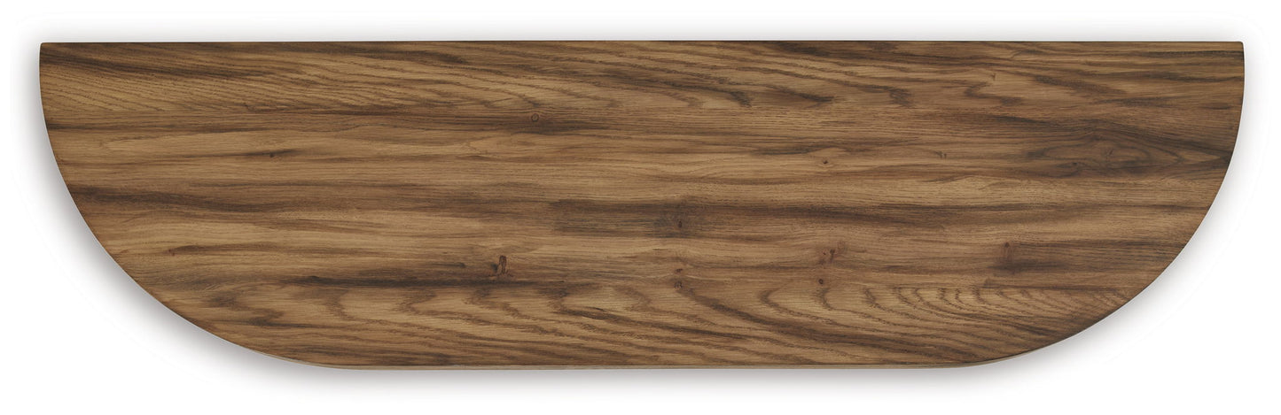 Austanny - Sofa Table - Warm Brown