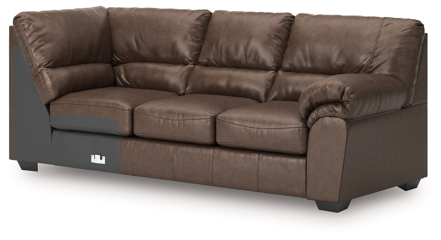 WillowBend - RAF Sofa With Corner Wedge - Umber