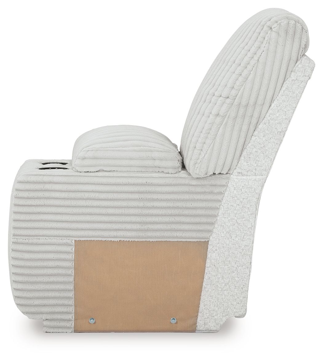 Top Tier - Console With Storage - Fabric - Alloy