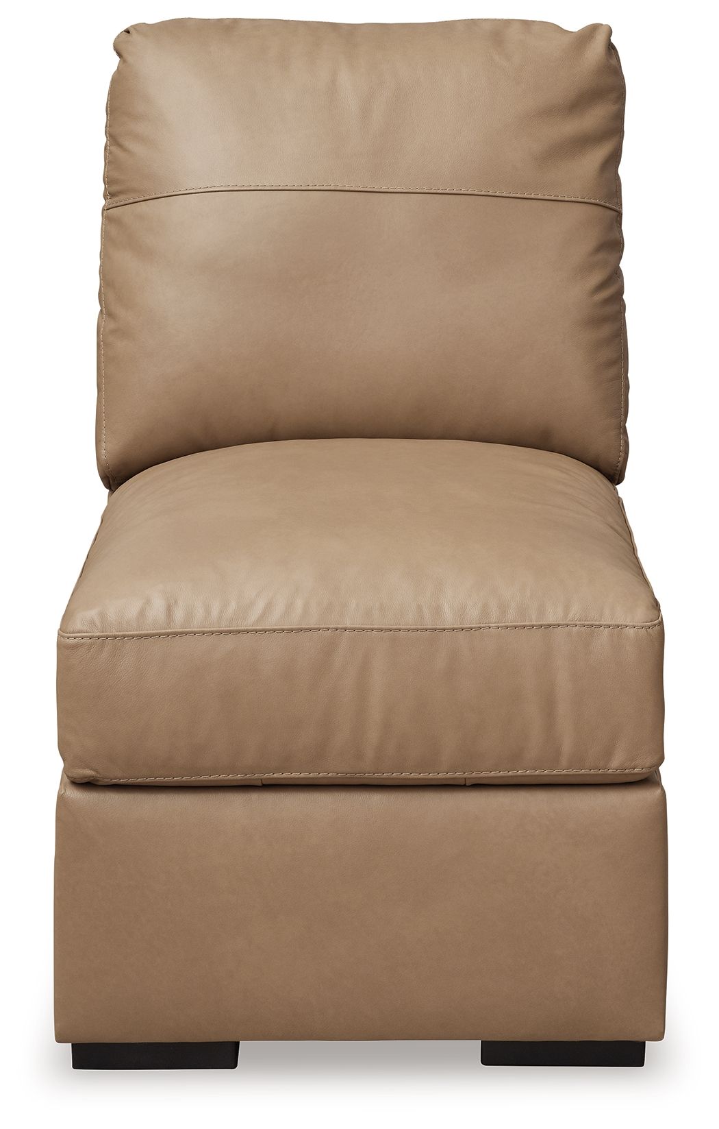 Bandon - Armless Chair - Leather Match - Toffee