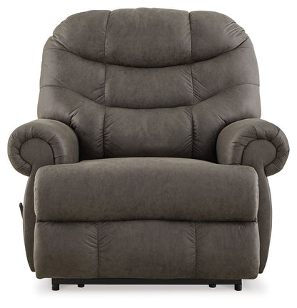 Camera Time - Zero Wall Recliner - Faux Leather - Gunmetal