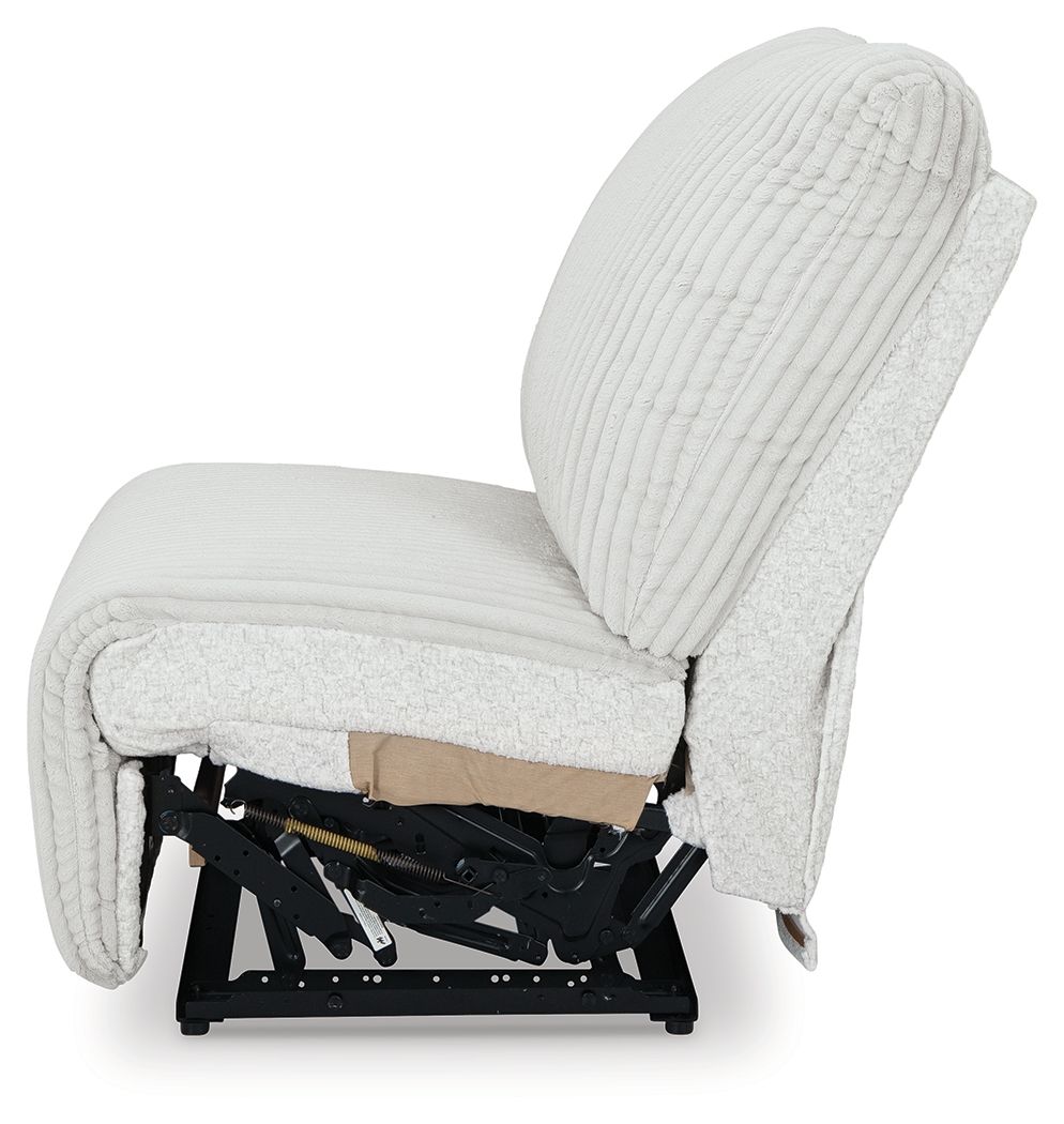 Top Tier - Armless Recliner - Fabric - Alloy