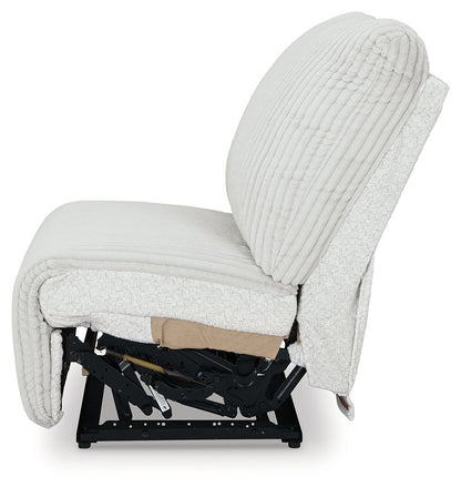 Top Tier - Armless Recliner - Fabric - Alloy