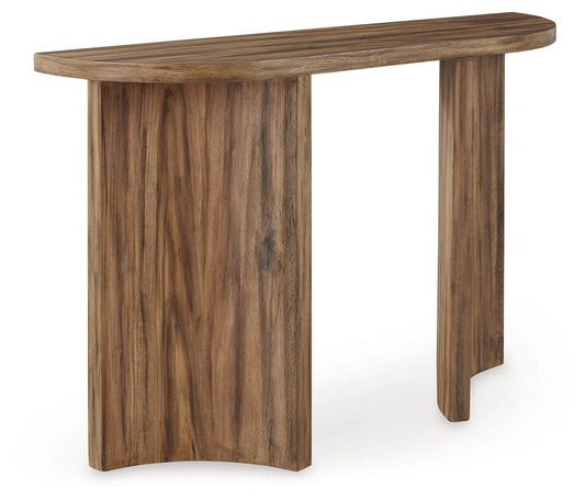 Austanny - Sofa Table - Warm Brown