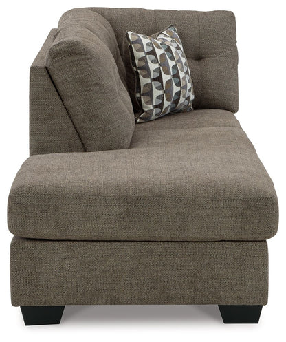 Mahoney - Laf Corner Chaise - Chocolate