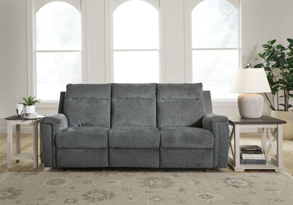 Barnsana - Power Reclining Sofa - Fabric - Gravel