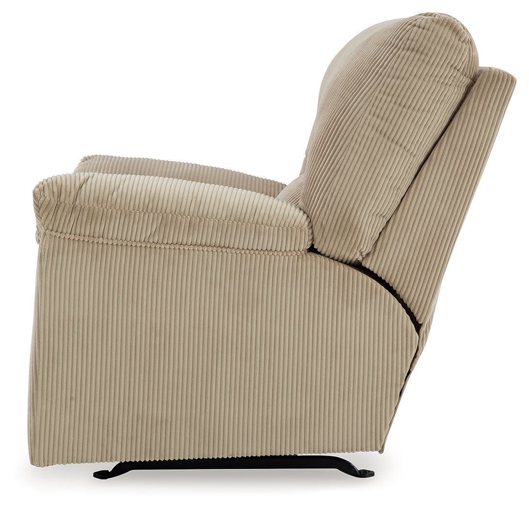 SimpleJoy - Rocker Recliner - Fabric - Sand