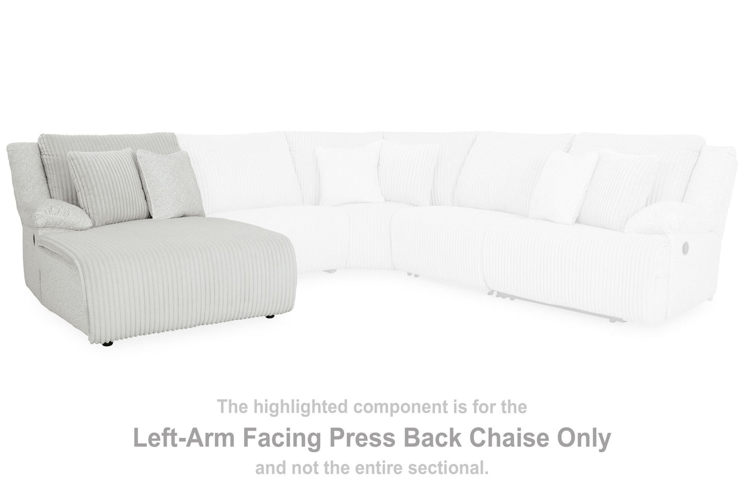 Top Tier - Laf Press Back Chaise - Fabric - Alloy