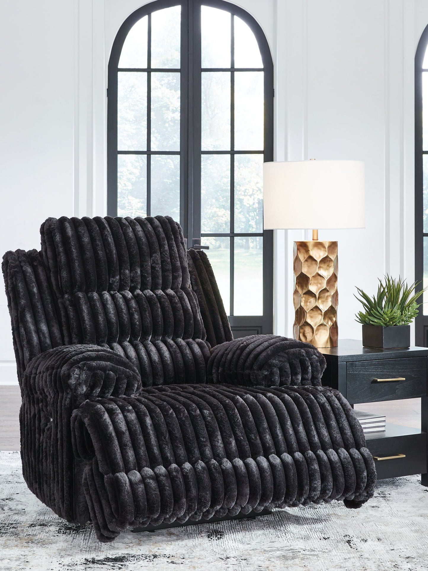 Rhine Falls - Zero Wall Power Recliner - Onyx