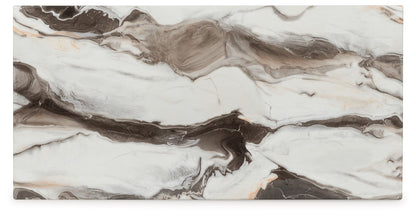 Cendill - Occasional Table Set (Set of 3) - Dark Brown / White / Black