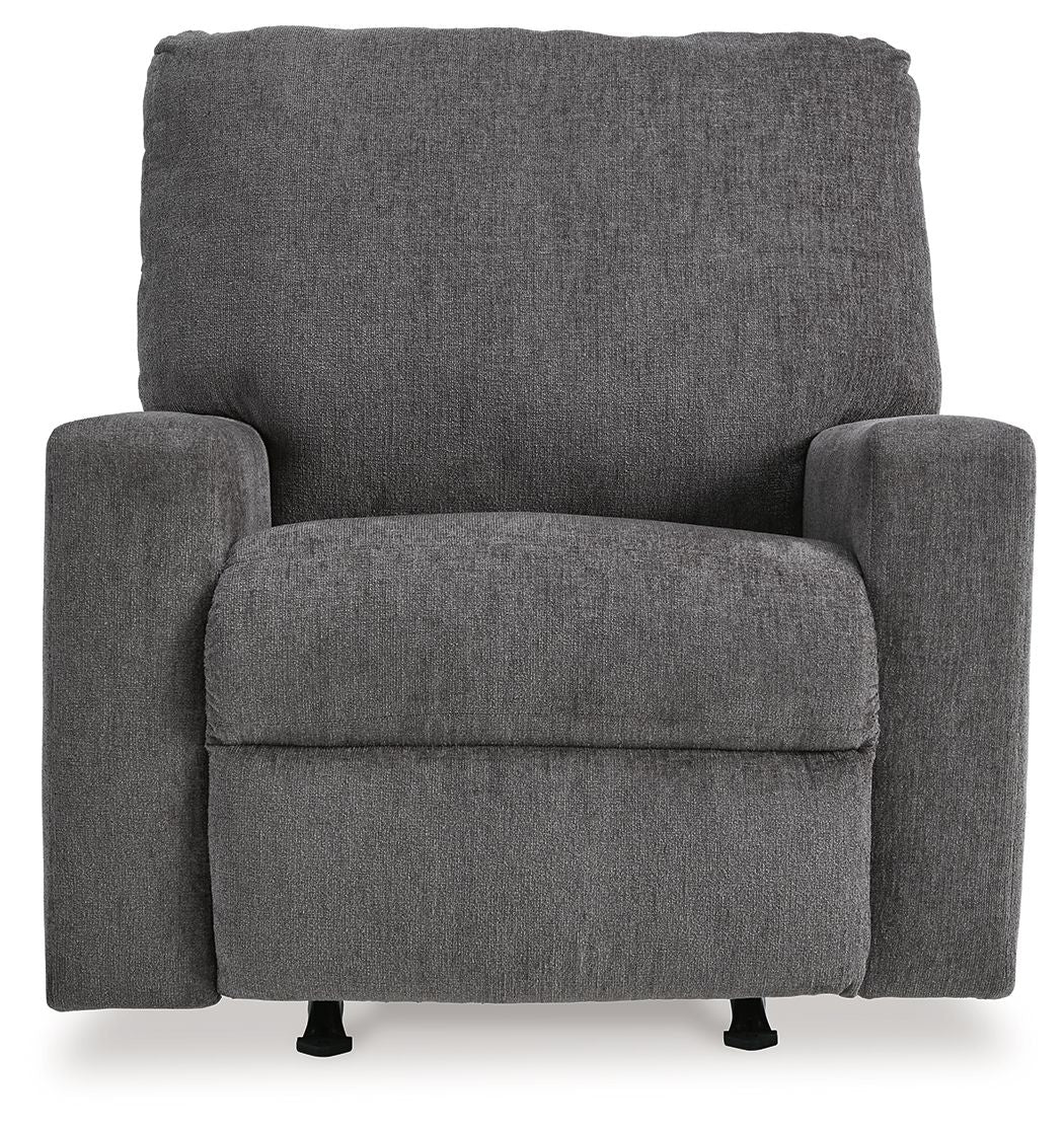 Rannis - Rocker Recliner - Fabric - Pewter