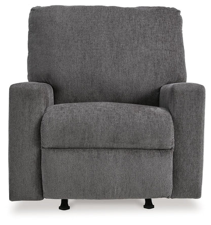 Rannis - Rocker Recliner - Fabric - Pewter