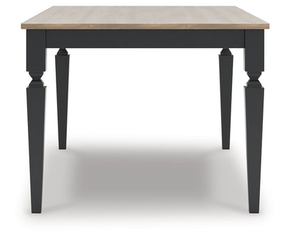 Brenkerton - Rectangular Dining Room Table - Grayish Brown / Black