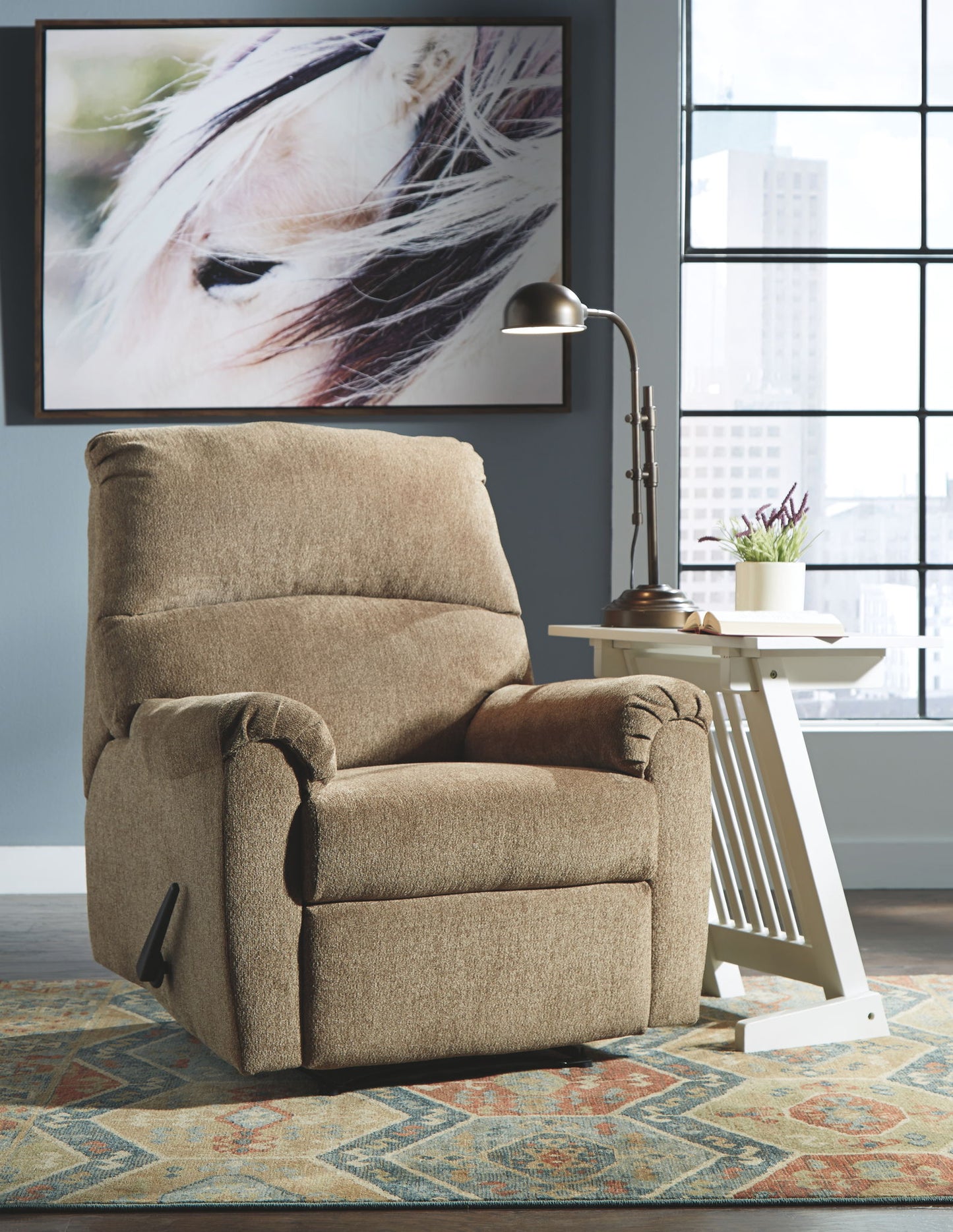 Nerviano - Zero Wall Recliner - Fabric - Mocha