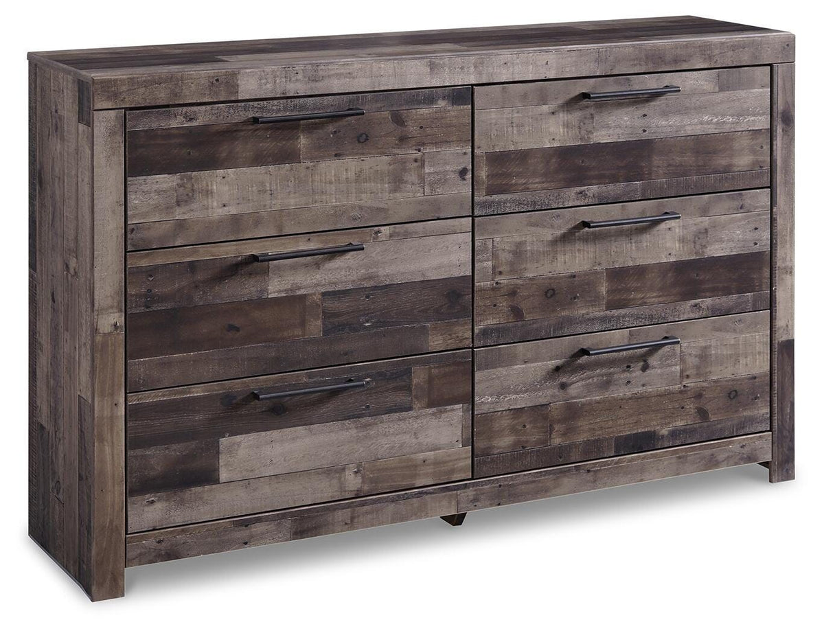 Derekson - Six Drawer Dresser - Multi Gray - Wood