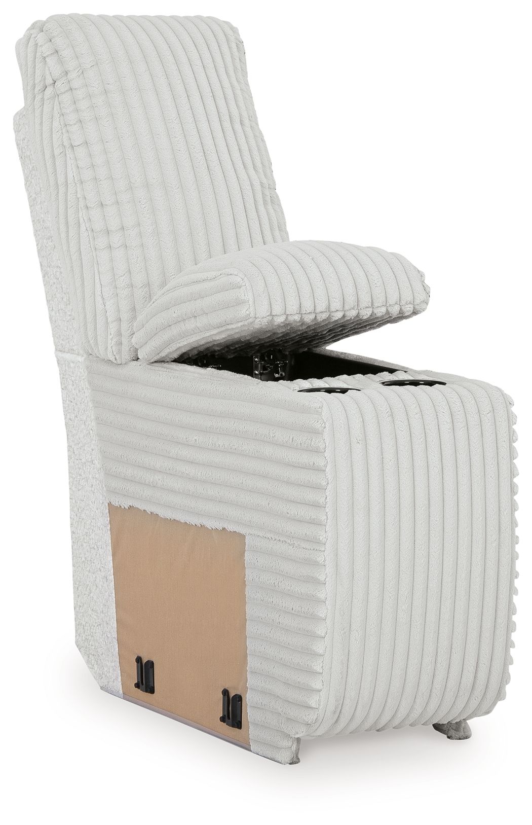 Top Tier - Console With Storage - Fabric - Alloy