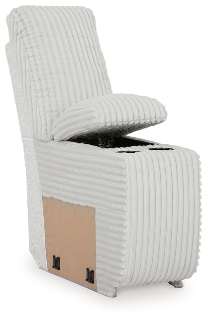 Top Tier - Console With Storage - Fabric - Alloy