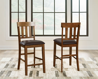 Ralene - Upholstered Barstool (Set of 2) - Medium Brown