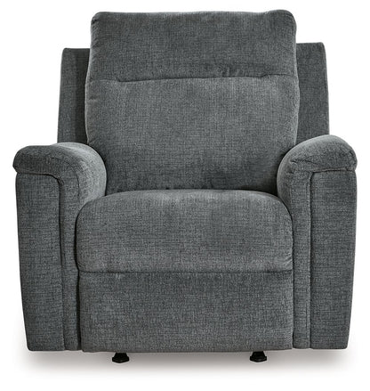 Barnsana - Power Rocker Recliner - Fabric - Gravel
