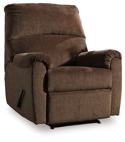 Nerviano - Zero Wall Recliner - Fabric - Chocolate